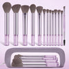 14-Piece Makeup Brush Set with Cosmetic Bag – Soft Bristles, Professional Beauty Brushes